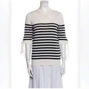Ann Mashburn stripes nautical sweater top size XS